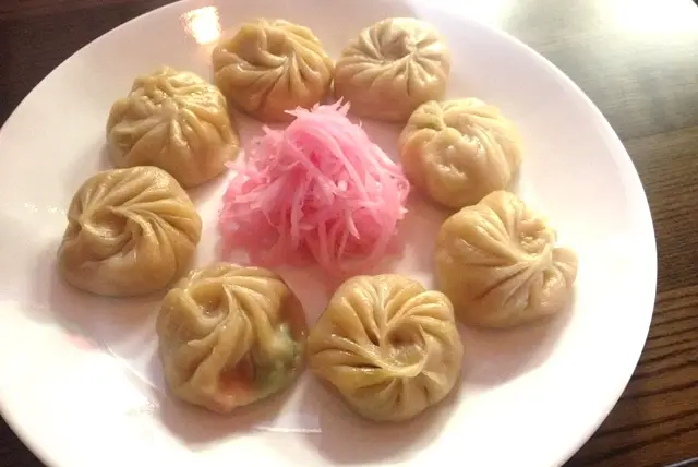 Tibetan dumplings known as momos